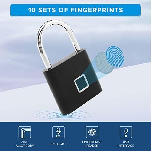 Fingerprint Padlock-قفل بصمة الإصبع