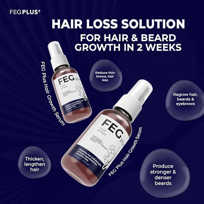 FEG Hair Growth Spray PLUS – Advanced Hair Regrowth & Anti-Hair Fall Treatment (Orginal)